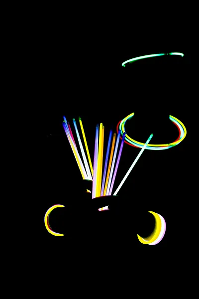100 Sticks 20cm Glow com Conectores