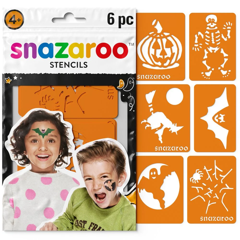 Set de 6 Stencils Snazaroo Halloween