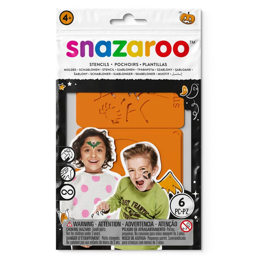 Set de 6 Stencils Snazaroo Halloween