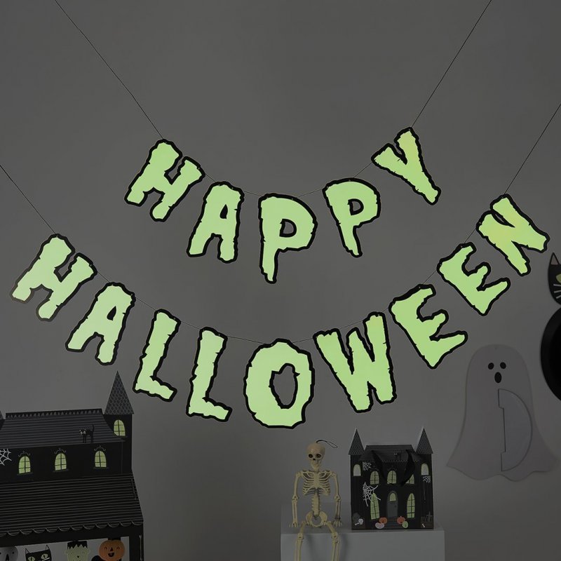Grinalda Happy Halloween Brilha no Escuro 2m - Halloween
