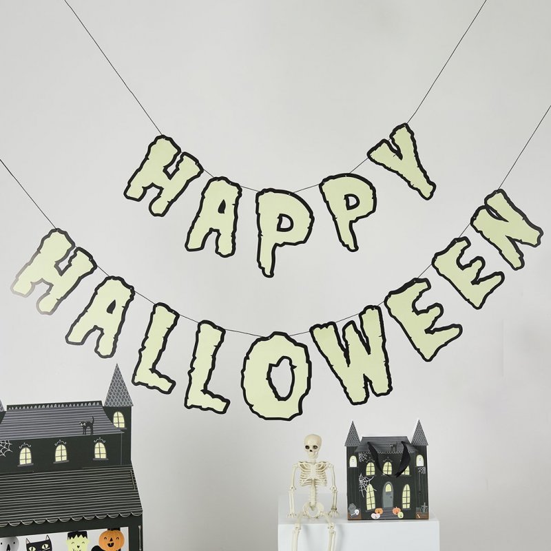 Grinalda Happy Halloween Brilha no Escuro 2m - Halloween