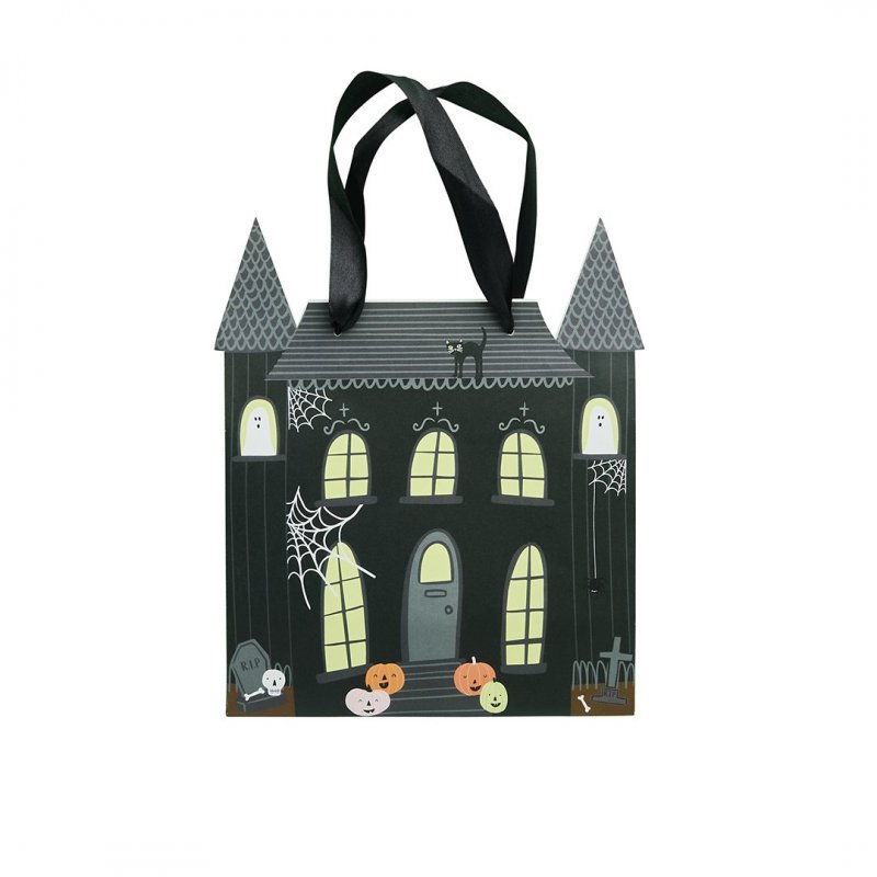 5 Sacos para Doces 22x18x8,5cm Casa Assombrada - Halloween