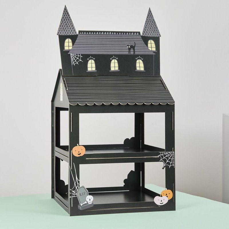 Cupcake Stand 2 Andares 65x32x28cm Casa Assombrada - Halloween
