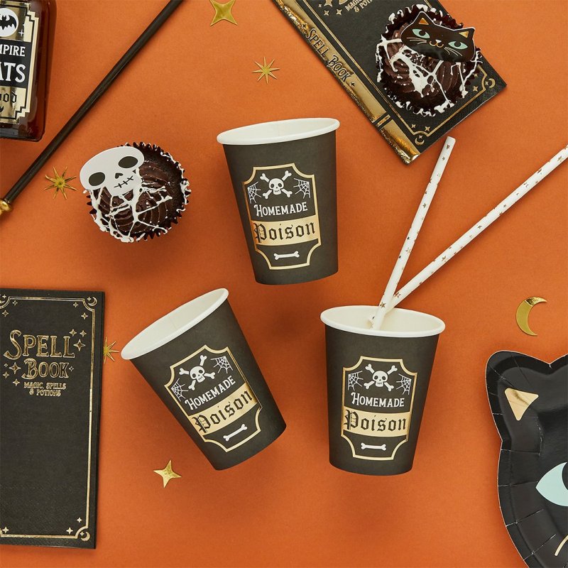 8 Copos 250ml Veneno - Halloween