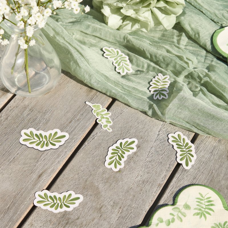 Confettis de Mesa Folhas - Botanical