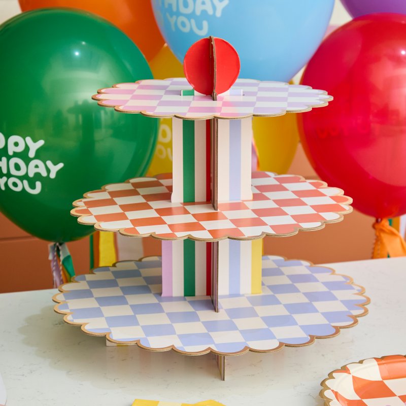 Cupcake Stand 3 Andares 34x35cm - Playful Brights
