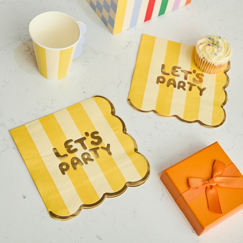 16 Guardanapos Papel Let's Party - Playful Brights