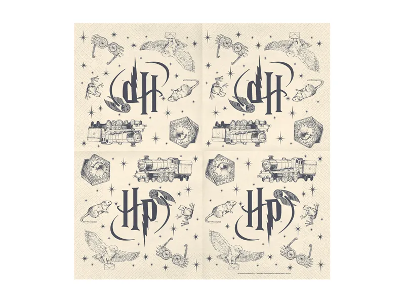 20 Guardanapos de Papel 33x33cm Harry Potter