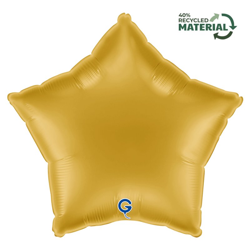 Balão Foil 18'' Estrela Gold 5 - Dourado