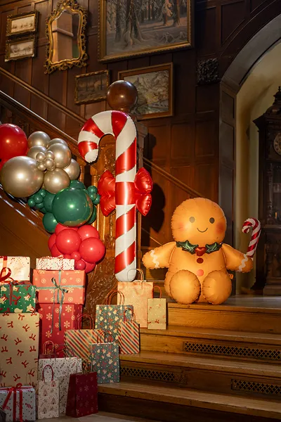 Balão Foil 85,5x80cm Gingerbread man - Natal
