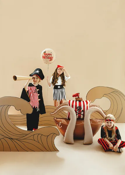 Balão Foil Standing 120x91cm Barco Pirata