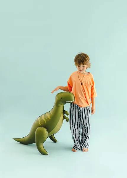 Balão Foil Standing 93x79cm Dinossauro T-Rex Verde