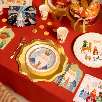 6 Pratos 17cm Petit Reis Magos Sortidos
