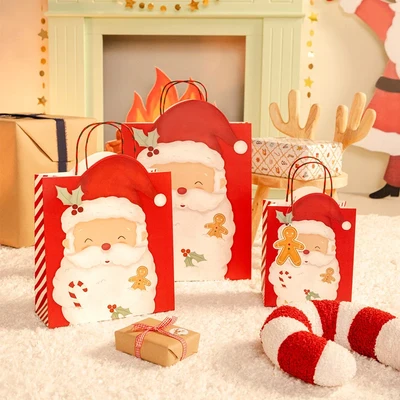 Saco de Papel 30x10x42cm Pai Natal