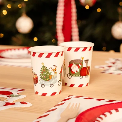 6 Copos 270ml Pai Natal