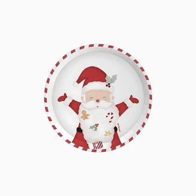 6 Pratos 17cm Pai Natal