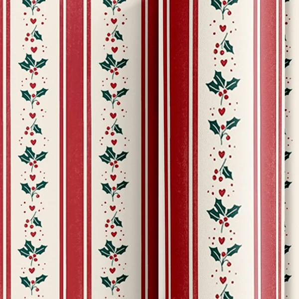 Papel de Embrulho 70x200cm Atelier Natal Vermelho