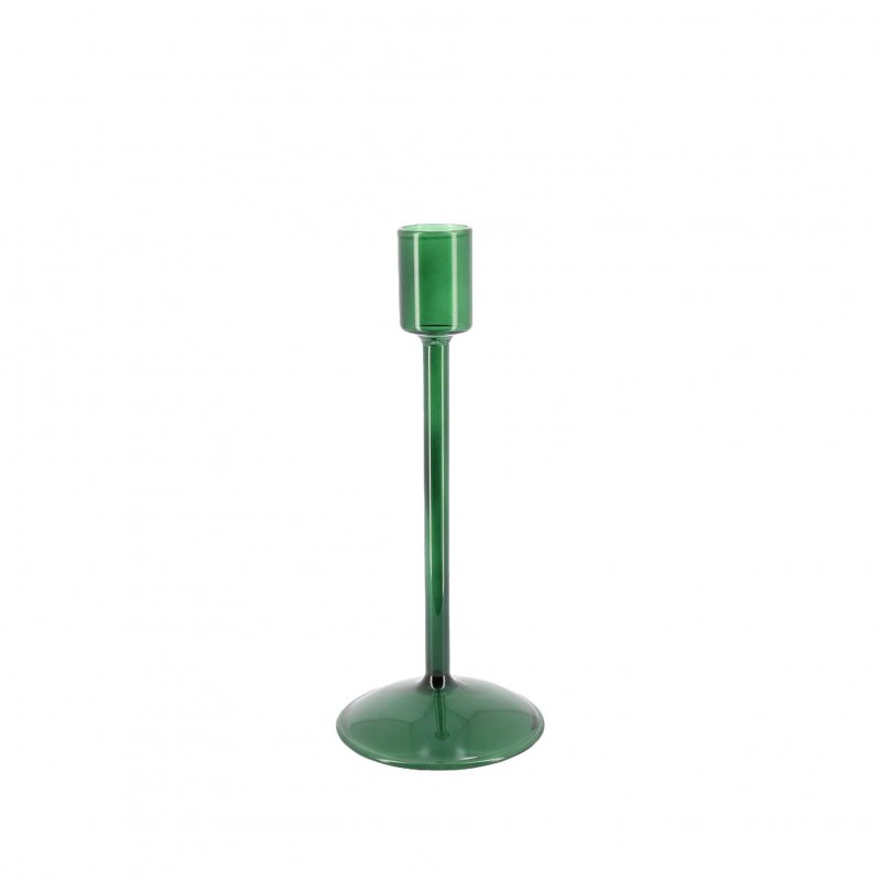 Castiçal 8,5x20cm Elegância Verde 