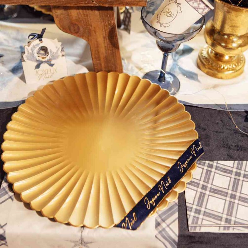 Base para Pratos 33cm Aurora Dourado