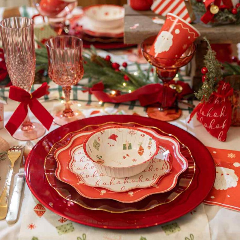 8 Taças de Papel 13,5cm Christmas Vibes 