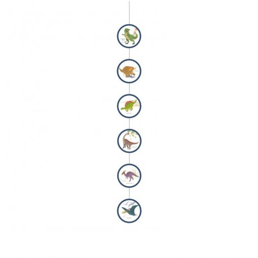 4 Decorações Pendentes 130cm Happy Dinosaur (Dinossauros)