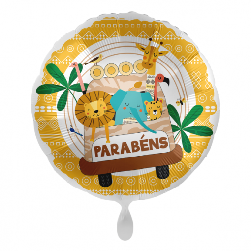Balão Foil 43cm 'Parabéns' Safari