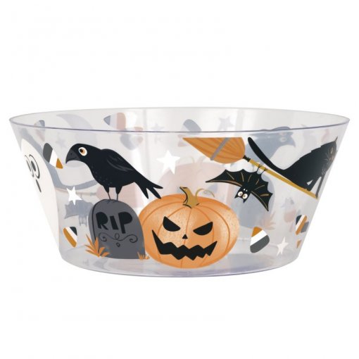 Taça de plástico 26cm Bats & Boos Halloween