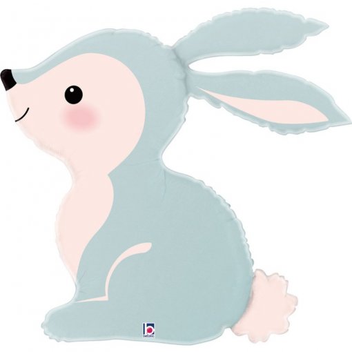 Balão Foil 79cm Coelho Woodland Bunny Azul