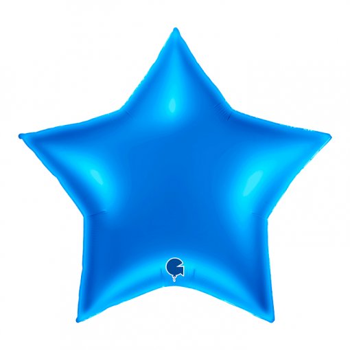 Balão Foil Estrela 91cm Blue - Azul