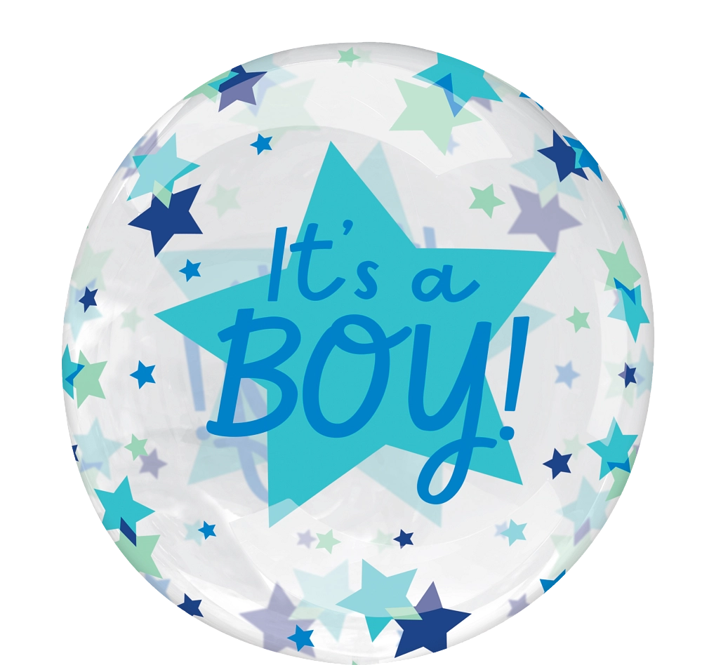 Balão Foil Clearz 'It's a boy' Estrelas