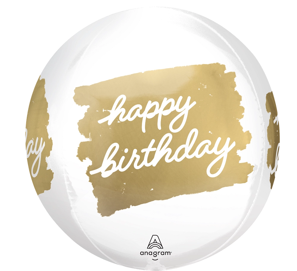 Balão Foil Orbz 38x40cm Golden Age