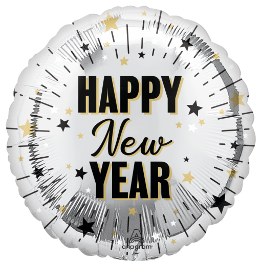 Balão Foil 45cm Elegant New Year Celebration - Ano Novoo