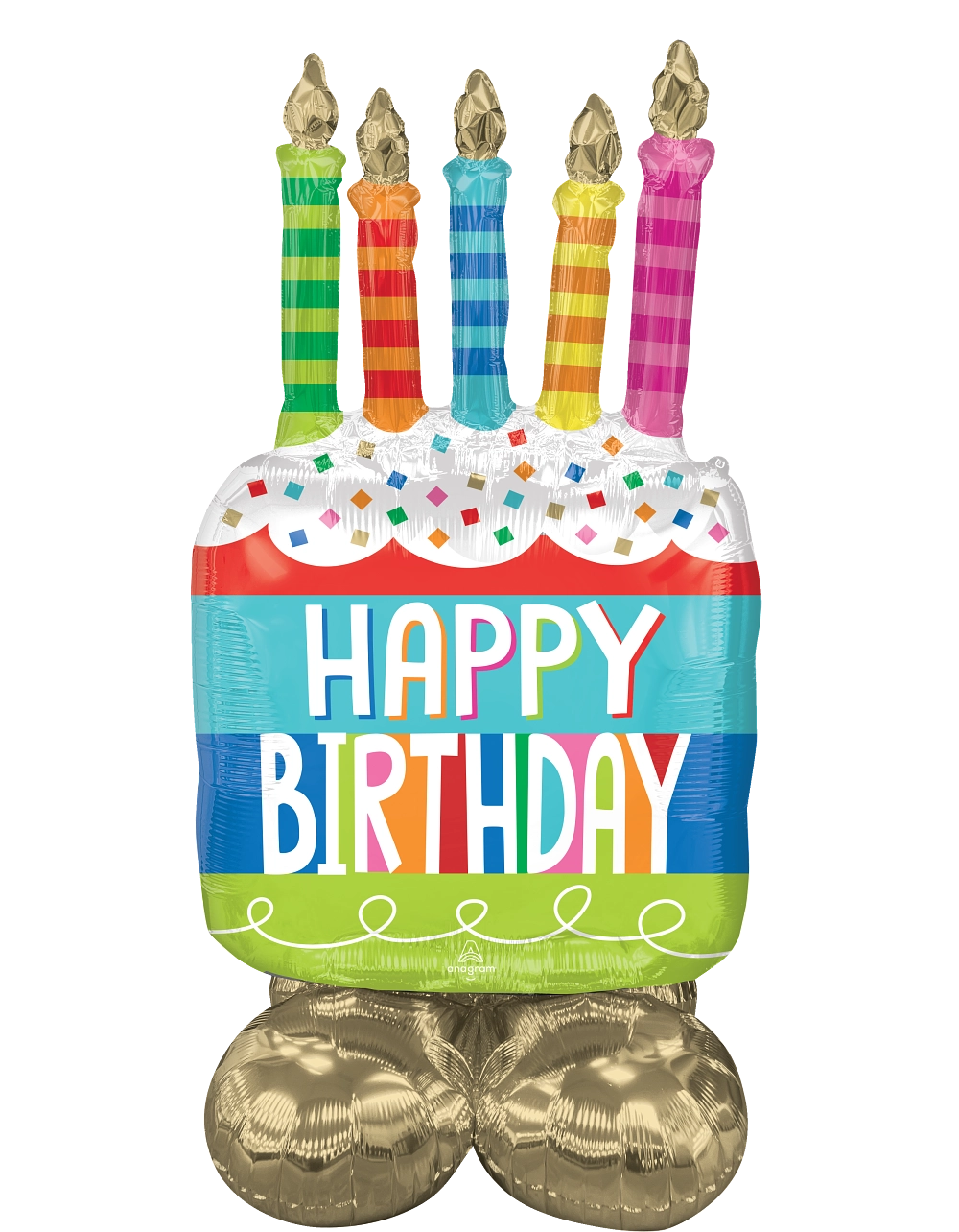 Balão Foil Airloonz 68x124cm Make A Wish