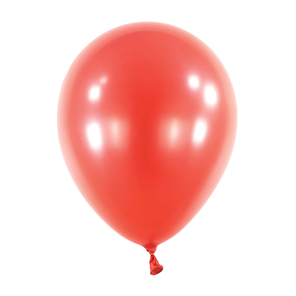 50 Balões latex 11'' (28cm) Metallic Apple Red