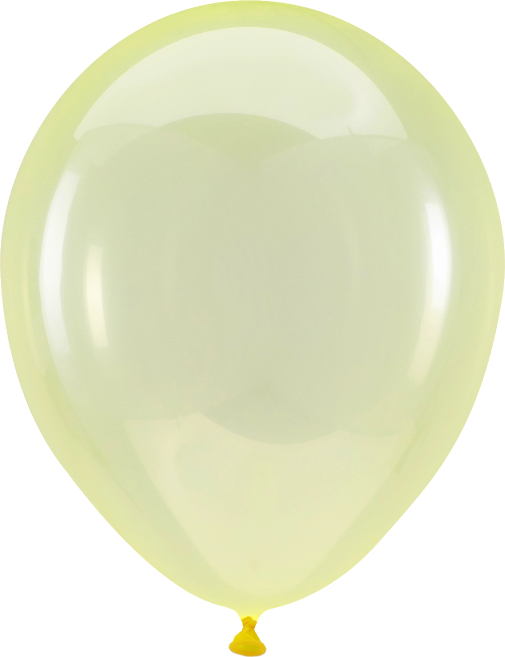 50 Balões latex 11'' (28cm) Crystal Clearz™ Yellow