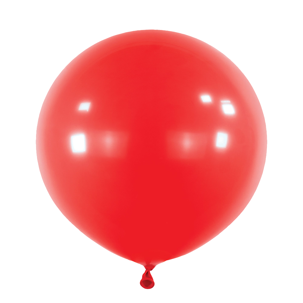 4 Balões latex 24'' (61cm) Standard Apple Red