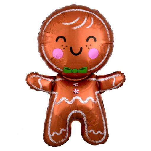 Balão Foil 55x78cm Happy Gingerbread Man - Natal
