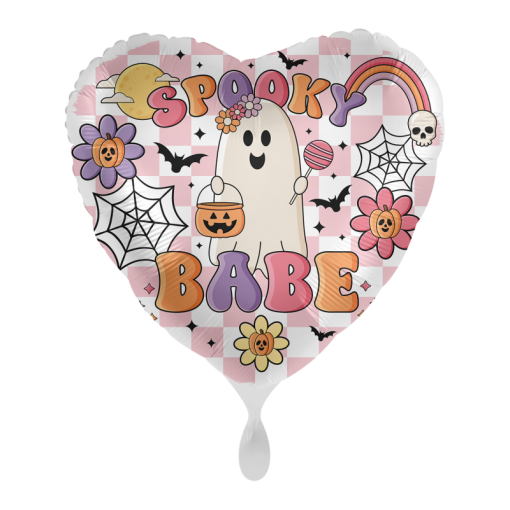 Balão Foil 43cm Spooky Babe Colourful Ghost - Halloween 