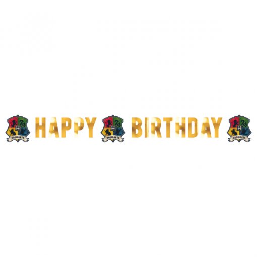 Grinalda Happy Birthday 180x13cm Harry Potter Houses