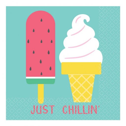 16 Guardanapos 25cm Just Chillin'