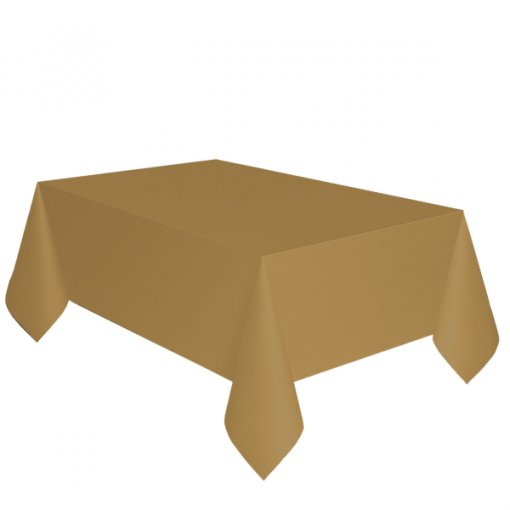Toalha de mesa papel 1,37x2,74m Dourado