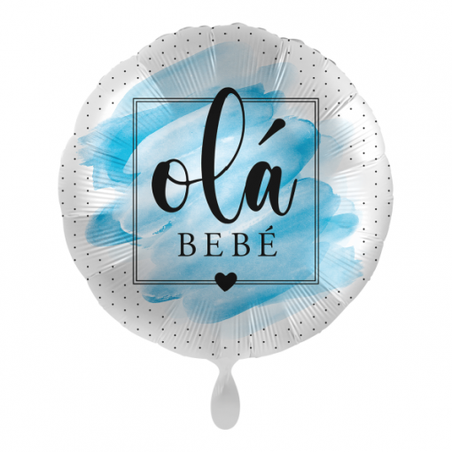 Balão Foil 43cm 'Olá Bebé' Azul