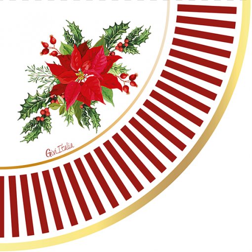 16 Guardanapos 33cm Christmas Flower - Natal