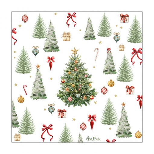 16 Guardanapos 33cm Christmas Forest - Natal