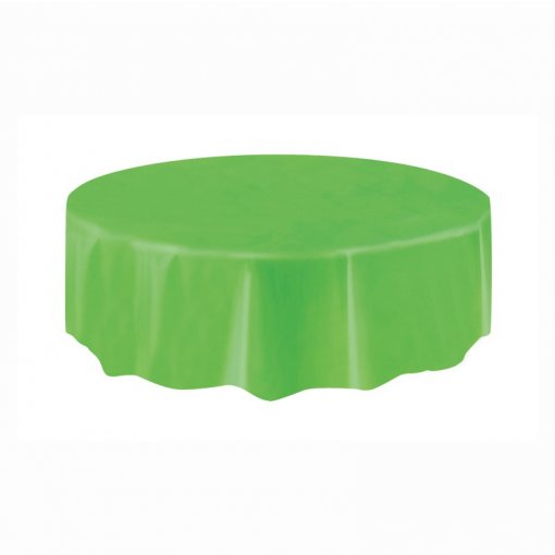 Toalha de mesa redonda Verde Lima 2,13m