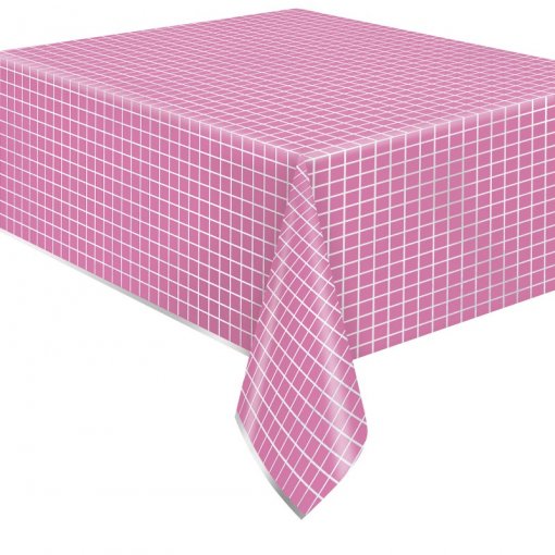 Toalha de mesa 1,37x2,74m Silver & Bright Pink Foil