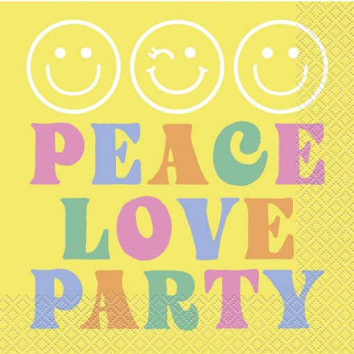 16 Guardanapos 33cm Groovy Birthday