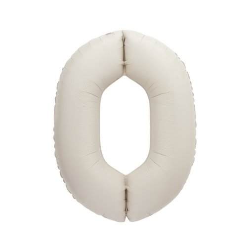 Balão Foil 86cm Nude Matte Número 0