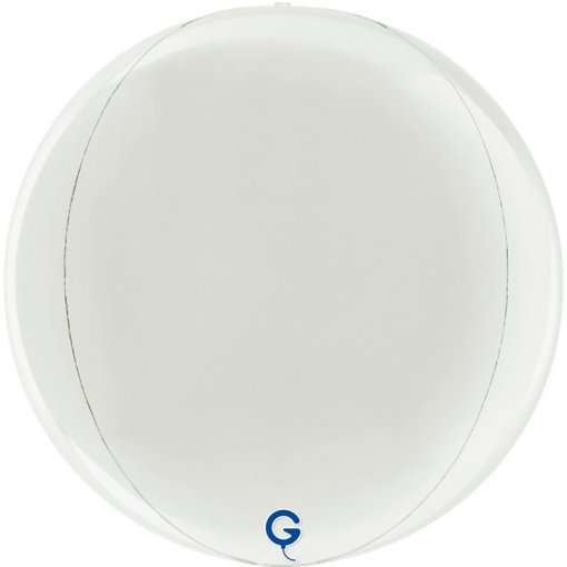 Balão Foil Globe 38cm Branco
