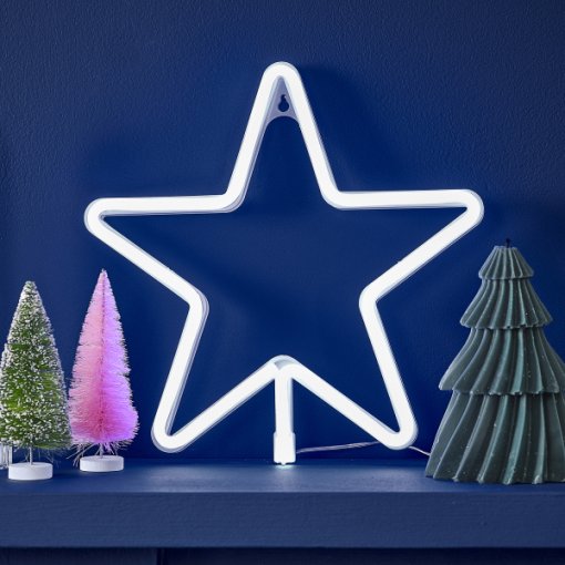 Luz LED Estrela Branca